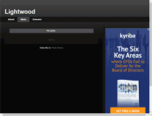 Tablet Screenshot of lightwood.ca